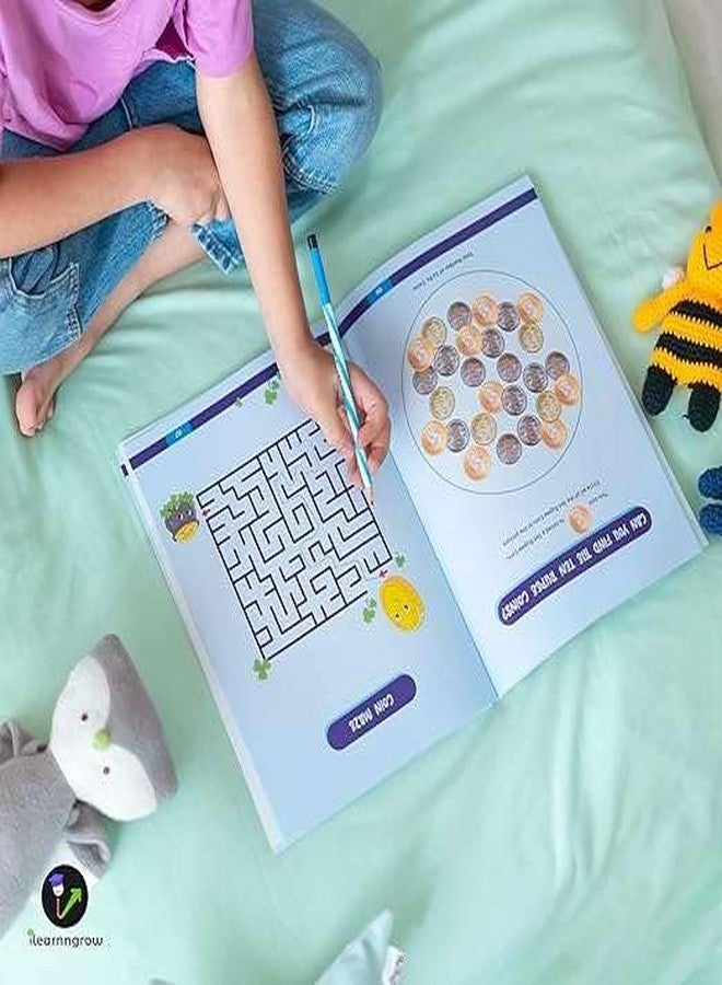iLearnNGrow Money Book for Kids | Financial Literacy & Basic Math Skills Activity Book | Interactive Educational Toy for Early Learners | Rewritable Learning Tool | 9 x 12 x 1 Inch | Made in India - Image 3